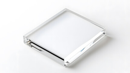 polished minimalist frame with sharp edges, perfect for display