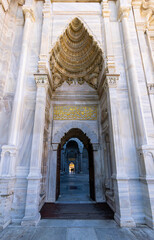 Ottoman imperial Nuruosmaniye Camii mosque in Fatih district, Istanbul, Turkey