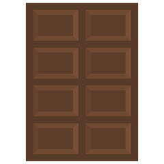 chocolate bar isolated