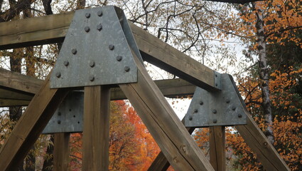 Upper wooden bridge