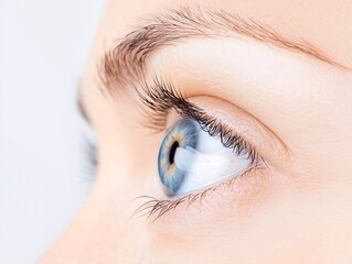 Obraz premium blue female eye close up