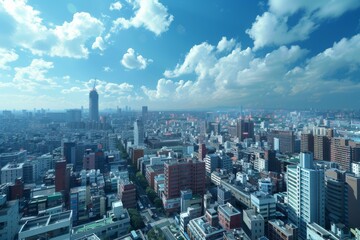 Fototapeta premium Cityscape View of Modern Urban Landscape