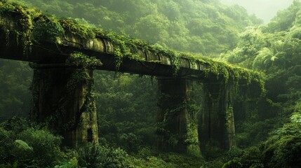 Overgrown Ruins in a Lush Jungle.