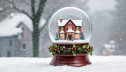 Cozy Winter Wonderland Snow Globe