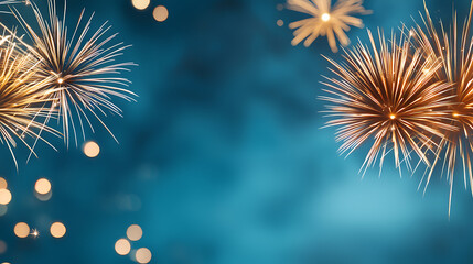 Experience the intersection of innovation and sustainability in urban architecture with fireworks lighting up the skyline