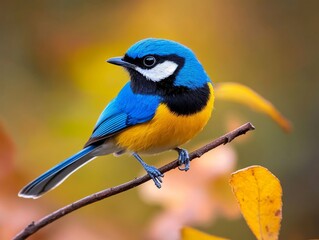Fototapeta premium Azure Bluebird on Branch