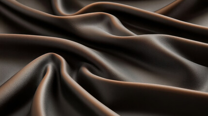 Fototapeta premium Soft and velvety calfskin leather in rich brown tones, showcasing texture