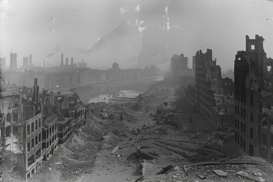 Ruins of Ypres, Belgium, after World War I