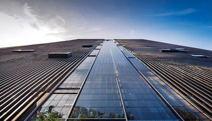 Modern Exteriors with High Glass Walls - High walls of glass creating a sleek look.