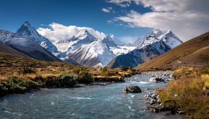 The stream�fs gentle flow creates small ripples and eddies.  