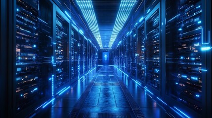 Fototapeta premium server room in data center