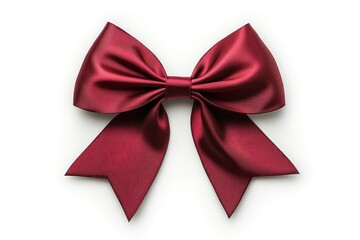 Fototapeta premium Elegant Red Satin Bow for Decorative Use