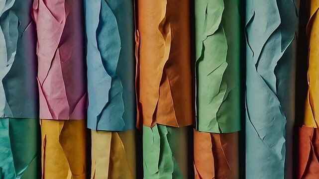 Color paper troll exture animation background