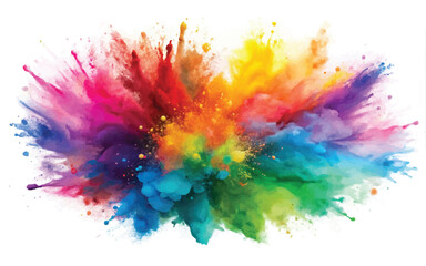 vector holi or multi colored splashes design 