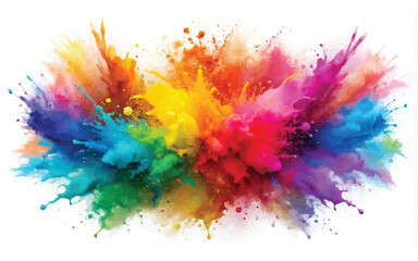 Fototapeta premium vector holi or multi colored splashes design 