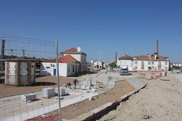 Fototapeta premium Train area in Castelo Branco, Portugal