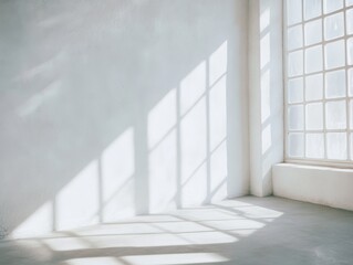Obraz premium Bright and airy room with large windows and natural light