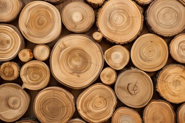 Wooden Cross-Section Pattern