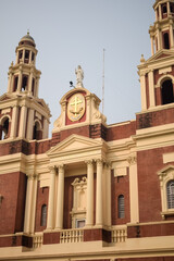 Obraz premium Sacred Heart Cathedral Church located at Connaught Place, Delhi, India, Beautiful architectural view from outside of Cathedral Church in Central Delhi during evening time