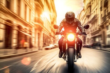 Dynamic Motorcycle Delivery in Urban Environment