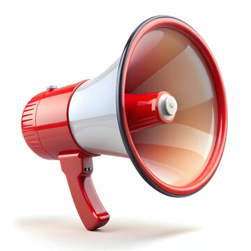 recommend clip art: An illustration of a megaphone, designed with bold lines