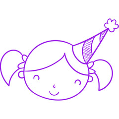 Happy birthday single vector icon