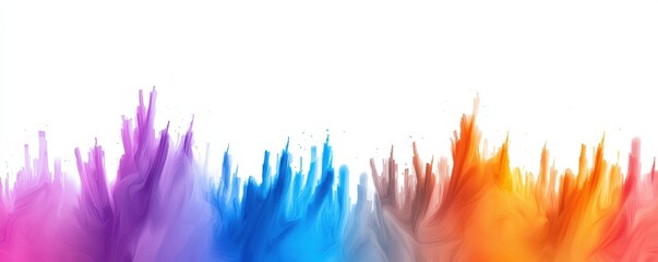 Vibrant Color Splash Abstract Background with Dynamic Swirls of Pink, Purple, Blue, Gray, and Orange to Enhance Creative Projects and Designs