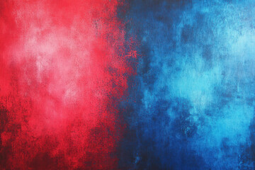 Obraz premium Vibrant abstract painting with red and blue hues blending together, creating dynamic visual contrast. textured surface adds depth and interest to artwork