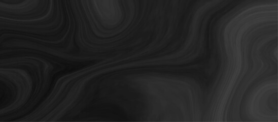 Black and grey liquid marble pattern texture natural background.  Liquify Swirl black and gray color art. Beautiful drawing with the divorces and wavy lines in gray tones. 