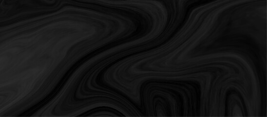 Black and grey liquid marble pattern texture natural background.  Liquify Swirl black and gray color art. Beautiful drawing with the divorces and wavy lines in gray tones. 