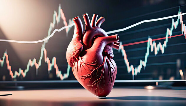 Explore the intersection of heart health and financial markets understanding the data behind emotional wellness