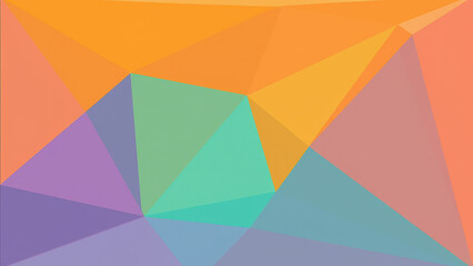Modern, abstract geometric art with a vibrant color gradient.