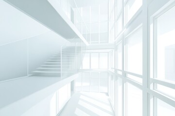 Fototapeta premium Modern Architecture with Natural Light and Open Spaces
