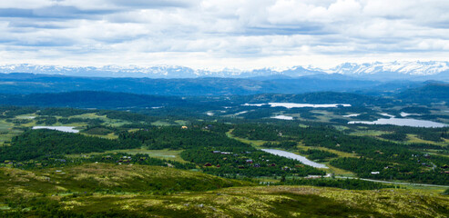 view of the mountains