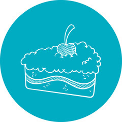 Happy birthday single vector icon