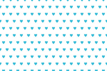 ハートの背景素材（水色）、壁紙、パターン、シームレス