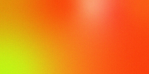 Abstract yellow orange grainy gradient noise texture effect. Beautiful colored abstract texture background. Textured with rough grain, and bright spots. Empty space grunge banner poster backdrop bg.	