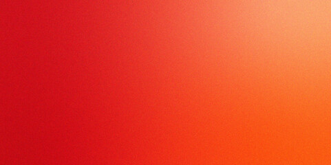 Abstract Red orange grainy gradient noise texture effect. Beautiful colored abstract texture background. Textured with rough grain, and bright spots. Empty space grunge banner poster backdrop bg.	