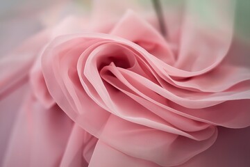 Obraz premium A photo of a pink chiffon fabric texture