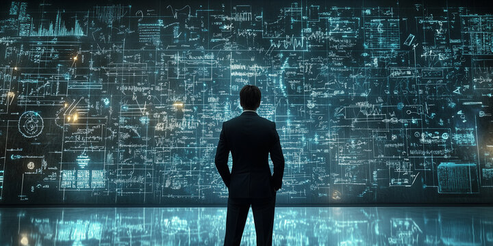 A conceptual image of a deep tech CEO and business, symbolizing the global deep tech ecosystem, Generative AI