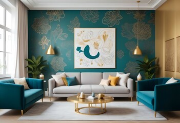 Photo modern style interior room,kithchen,bathroom 3d illustration