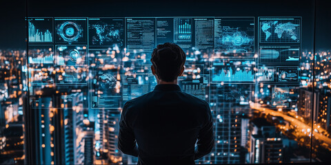 A conceptual image of a deep tech CEO and business, symbolizing the global deep tech ecosystem, Generative AI