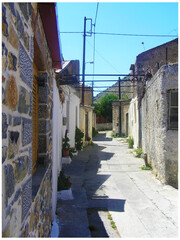 narrow street in the town