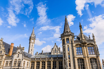Fototapeta premium Dans les rues de Gand en Belgique