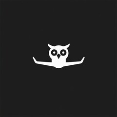 Fototapeta premium Minimalist airplane logo that subtly incorporates