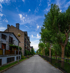 Fototapeta premium town of broto aragon spain.