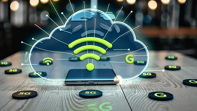 Connectivity evolution: impact of fast internet, 5G technology, high-speed Wi-Fi, enhancing digital landscape, revolutionizing way people communicate, stream, and access information effortlessly.