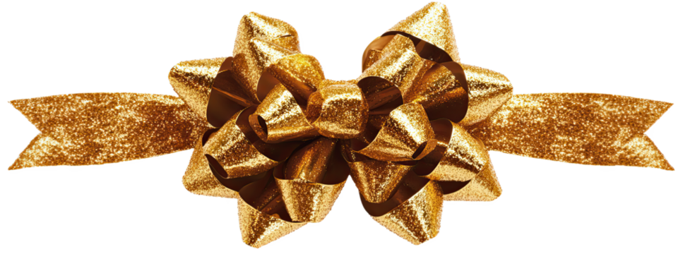 Ribbon gift bow gold golden present christmas isolated white yellow. Background ribbon box bow gift holiday wrap birthday card transparent satin tape xmas anniversary event knot element decor pack 3D