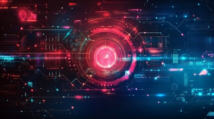 Glowing Neon Digital Frame Border with Bright Vibrant Lights and Futuristic Abstract Patterns new beautiful stock image illustration AI