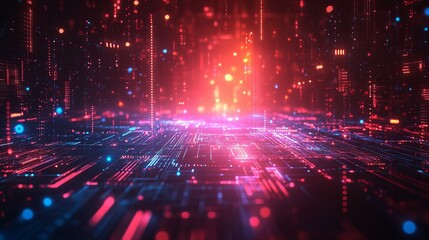 Obraz premium Glowing Neon Digital Frame Border with Bright Vibrant Lights and Futuristic Abstract Patterns new beautiful stock image illustration AI